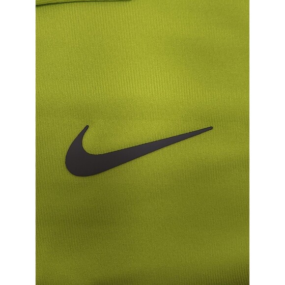 Nike Golf Shirt Men's L Neon Green Short Sleeve Polo Dri-Fit Stretch Performance - Picture 5 of 6